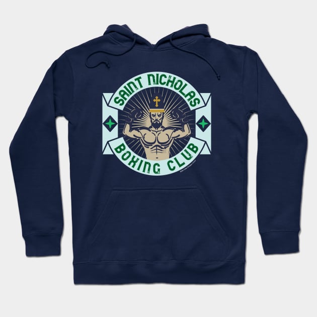 Saint Nicholas Boxing Club Hoodie by MikeCottoArt